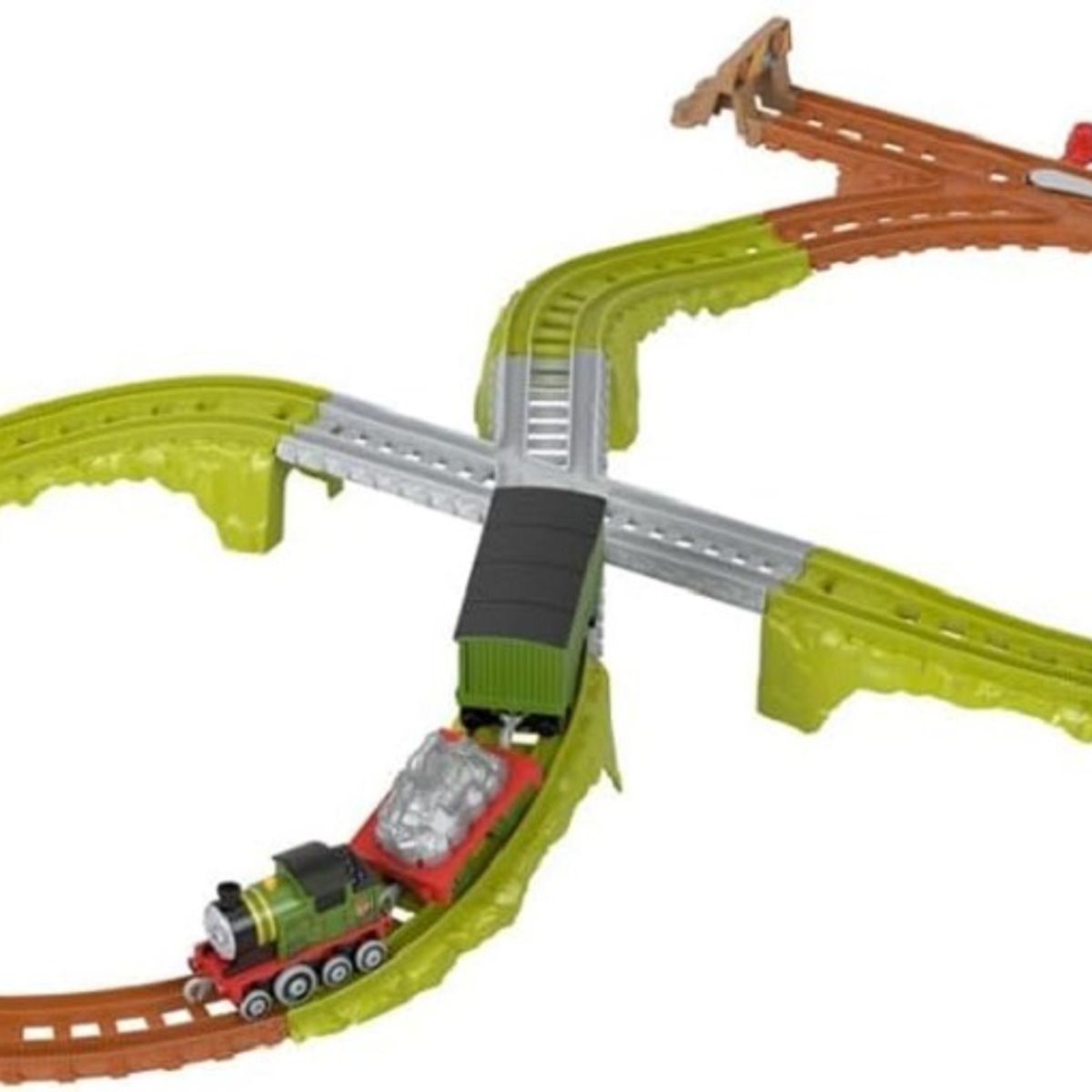 FISHER PRICE - Juguete Pista extension tren Wiff  mision de reciclaje