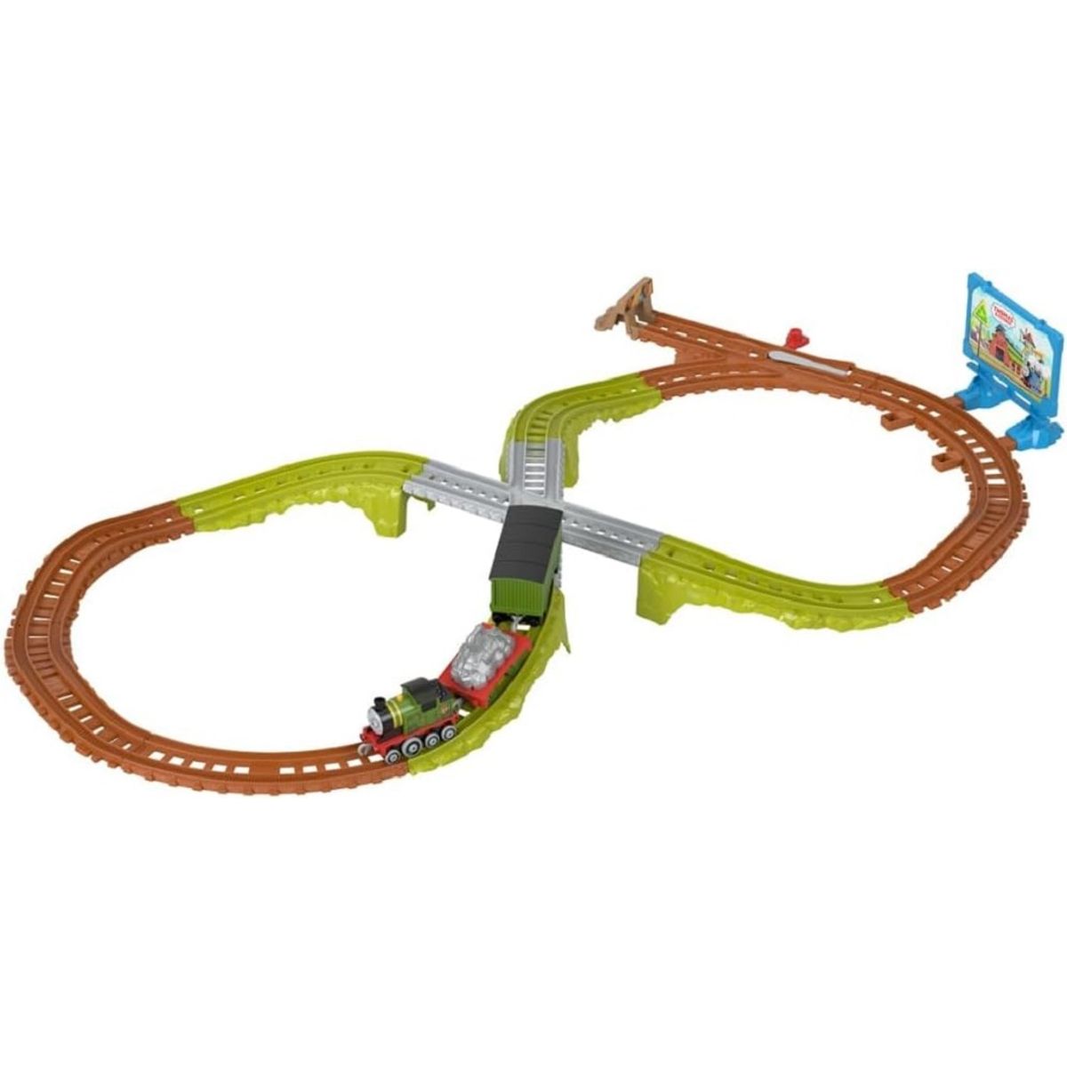 FISHER PRICE - Juguete Pista extension tren Wiff  mision de reciclaje