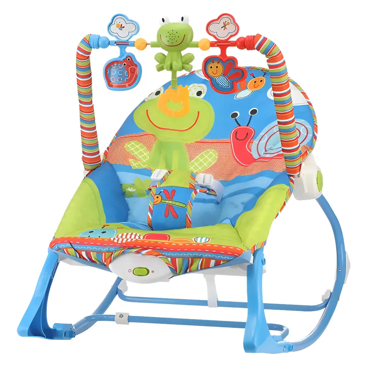 GENERICO - Silla Mecedora Para Bebe Roro Musical Con Vibracion Silla Infantil Color Azul