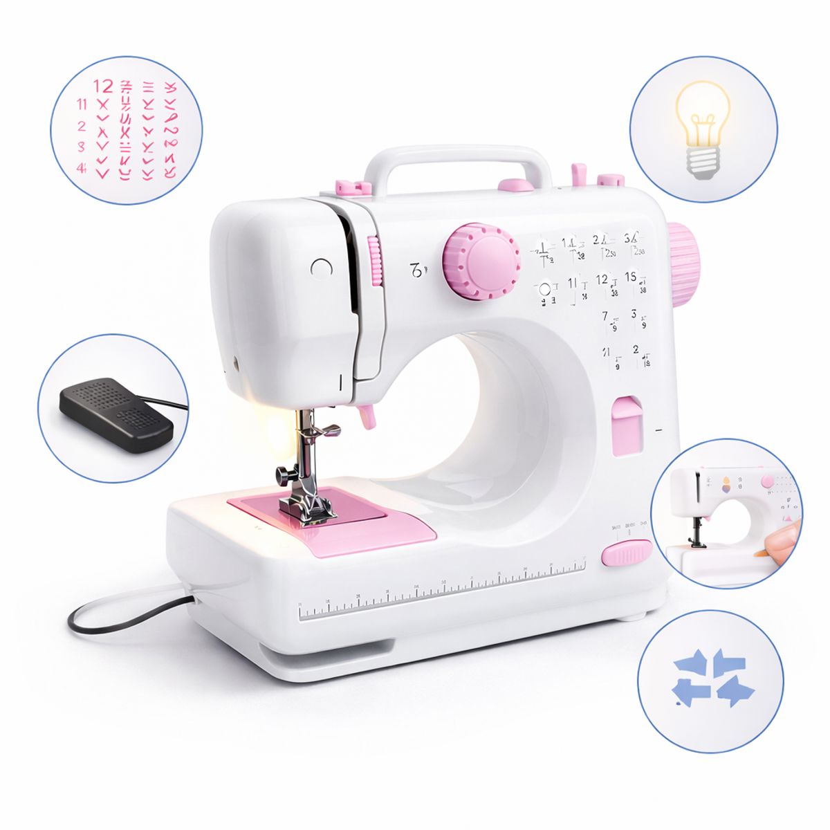 MOVI - MAQUINA DE COSER PORTATIL CON 12 PUNTADAS