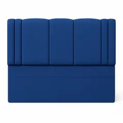 GENERICO - Respaldo De Cama 1.5 Plazas Milano Azul En Lino