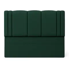 GENERICO - Respaldo De Cama 1.5 Plazas Milano Verde Botella En Lino