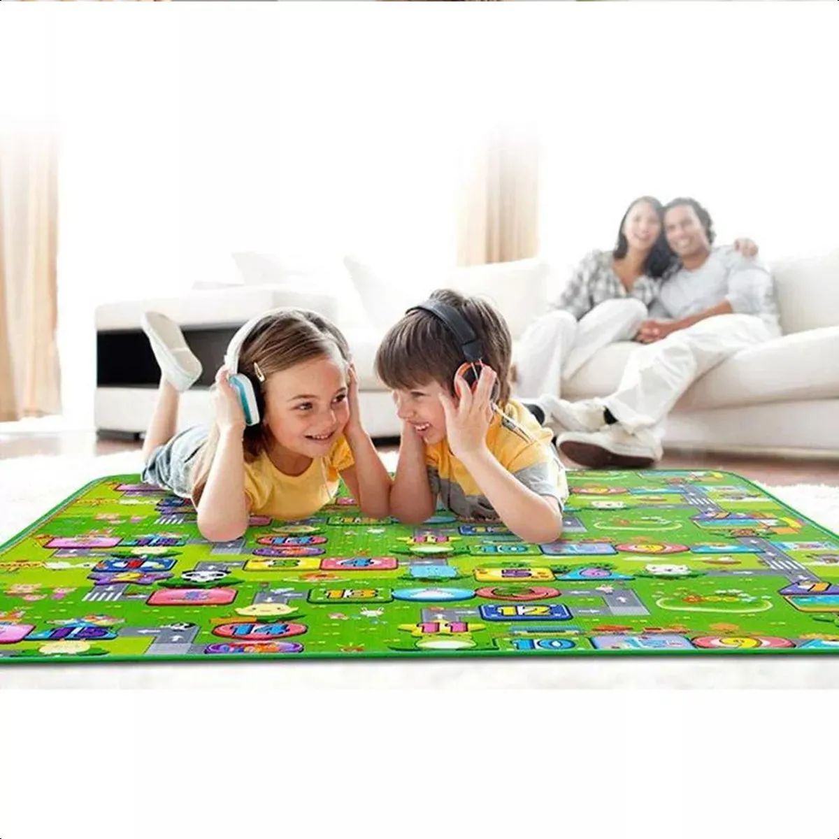 Alfombra Antigolpes Para Niños Bebes 120x180 Diseño 2 Lados, marca GENERICO - Foto 2
