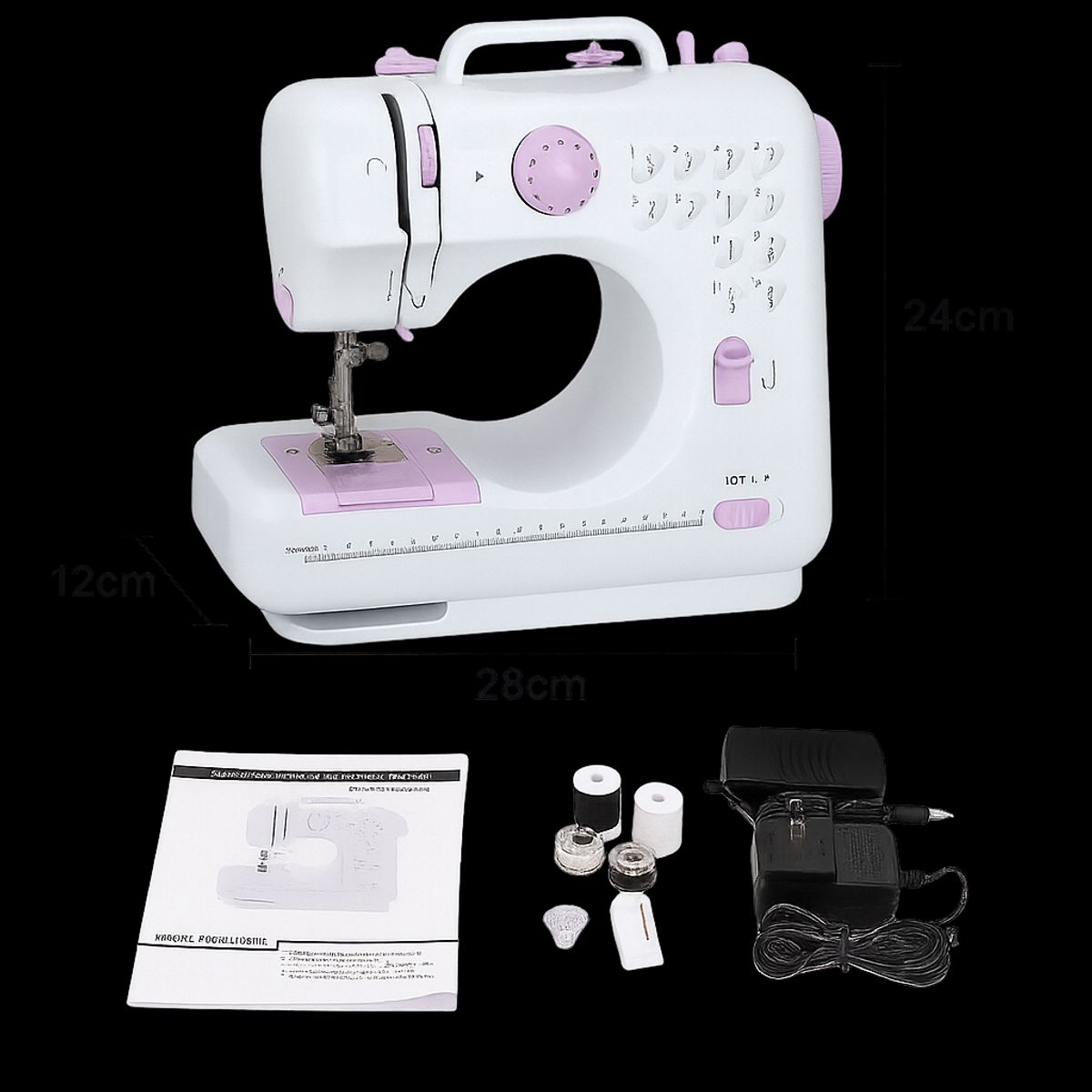 MOVI - Máquina de Coser Portátil con 12 Puntadas y Luz LED