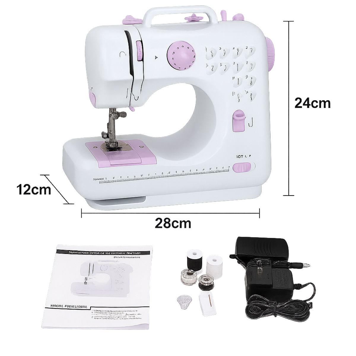 MOVI - Máquina de Coser Portátil con 12 Puntadas y Luz LED