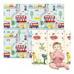 GENERICO - Alfombra Antigolpes Para Niños Bebes Plegable 180120cm