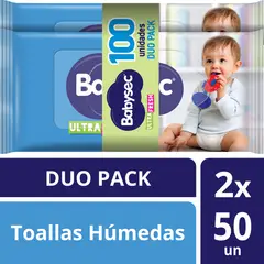 BABYSEC - Toallitas Húmedas Ultra pack 100 un