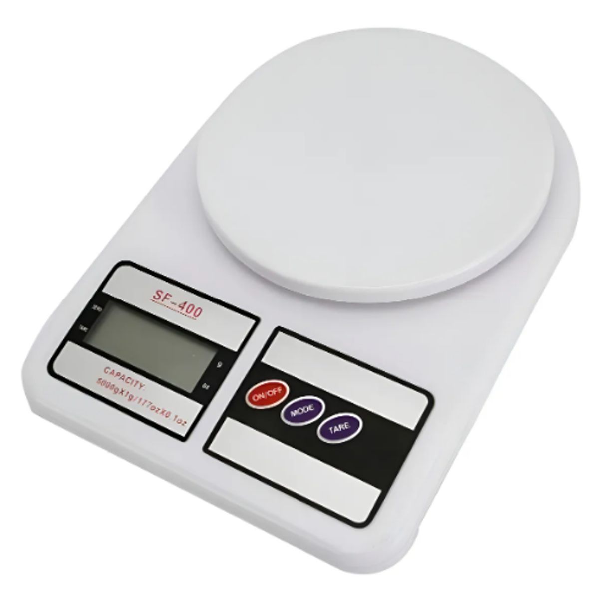 GENERICO - Balanza de cocina digital SQ Cozinha SF-400 pesa hasta 10kg Blanco