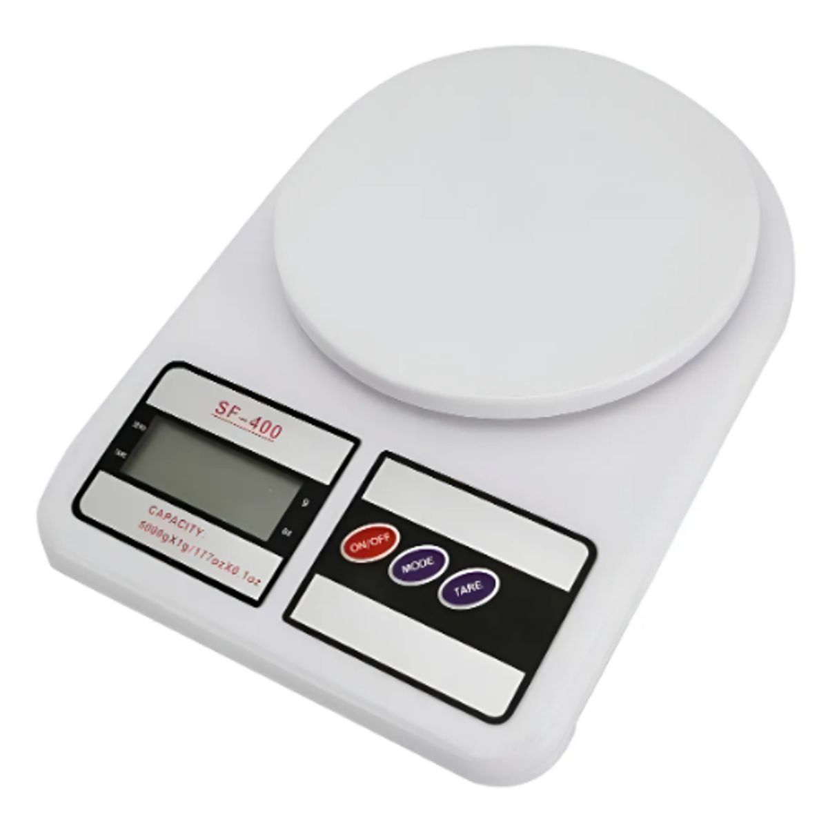 GENERICO - Balanza de cocina digital SQ Cozinha SF-400 pesa hasta 10kg Blanco