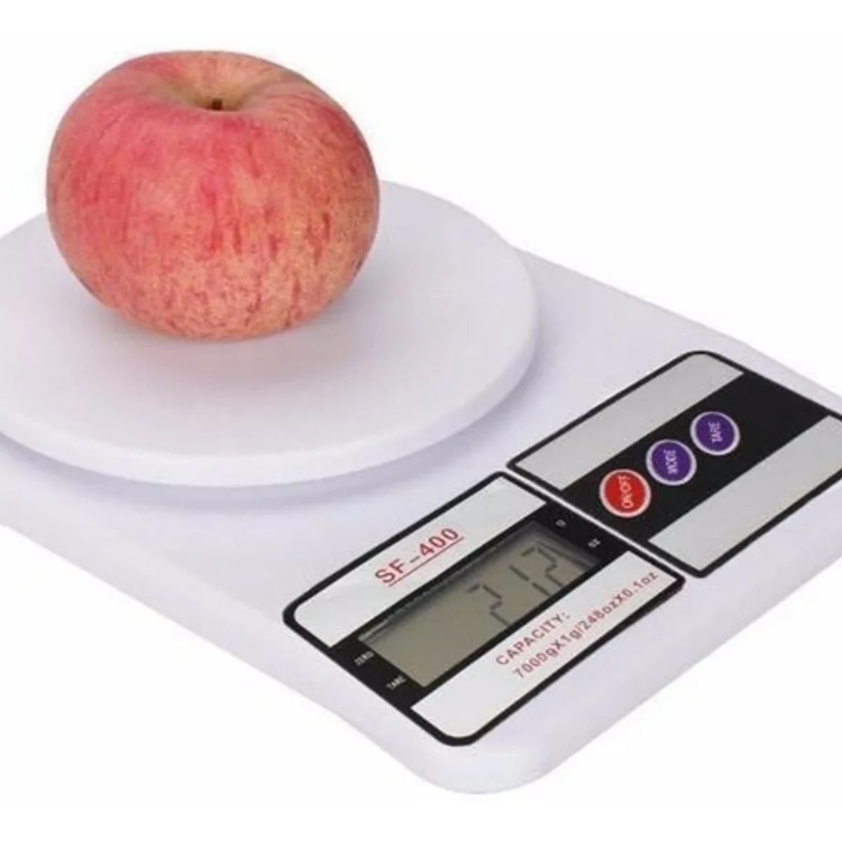 GENERICO - Balanza de cocina digital SQ Cozinha SF-400 pesa hasta 10kg Blanco