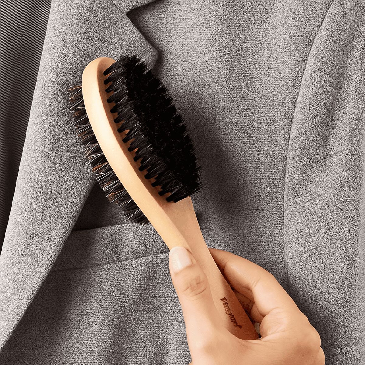 RAYEN - Cepillo para Ropa Rayen  Doble Cara con Cerdas Naturales