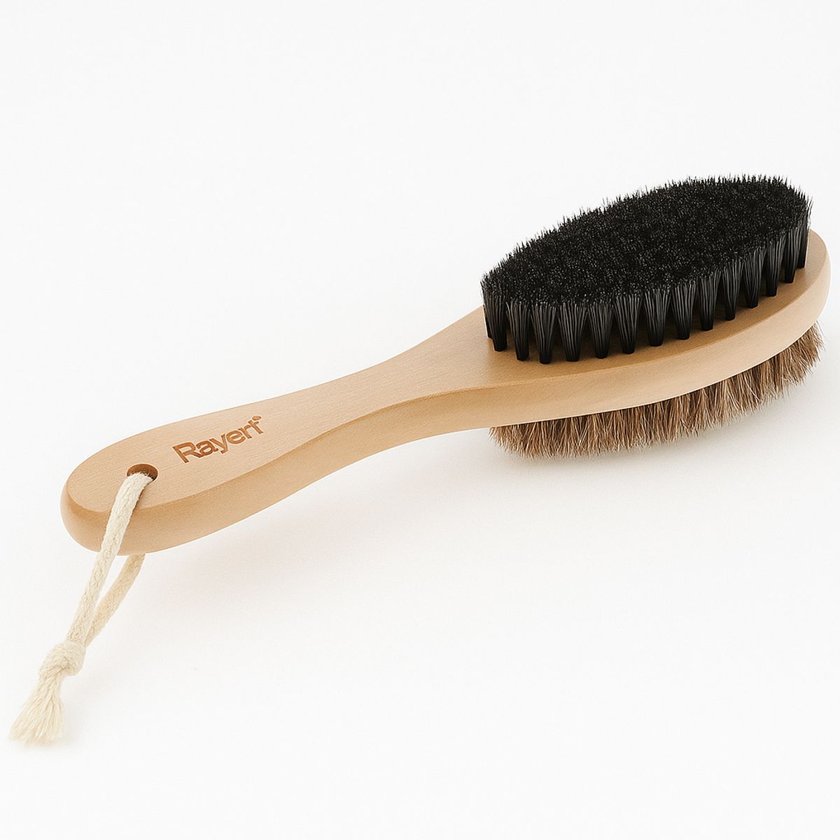 RAYEN - Cepillo para Ropa Rayen  Doble Cara con Cerdas Naturales