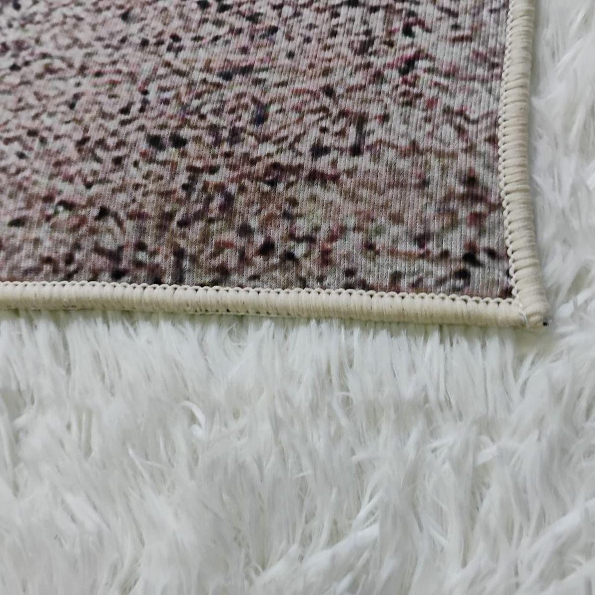 GENERICO - ALFOMBRA PASILLERA 60X180 CM CUADRO MARRON WM