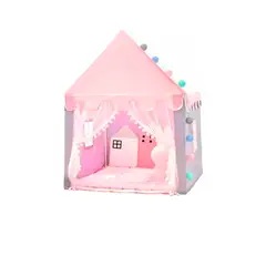GENERICO - Carpa Casa Para Niñas Niños Carpa Plegable Princesa Rosa Chicle