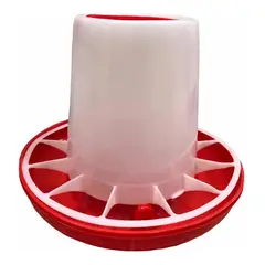 GENERICO - Comedero de Aves 10 Kg: Diseño Doble Uso (Piso/Colgante) y Plástico Resistente (26x26 cm)