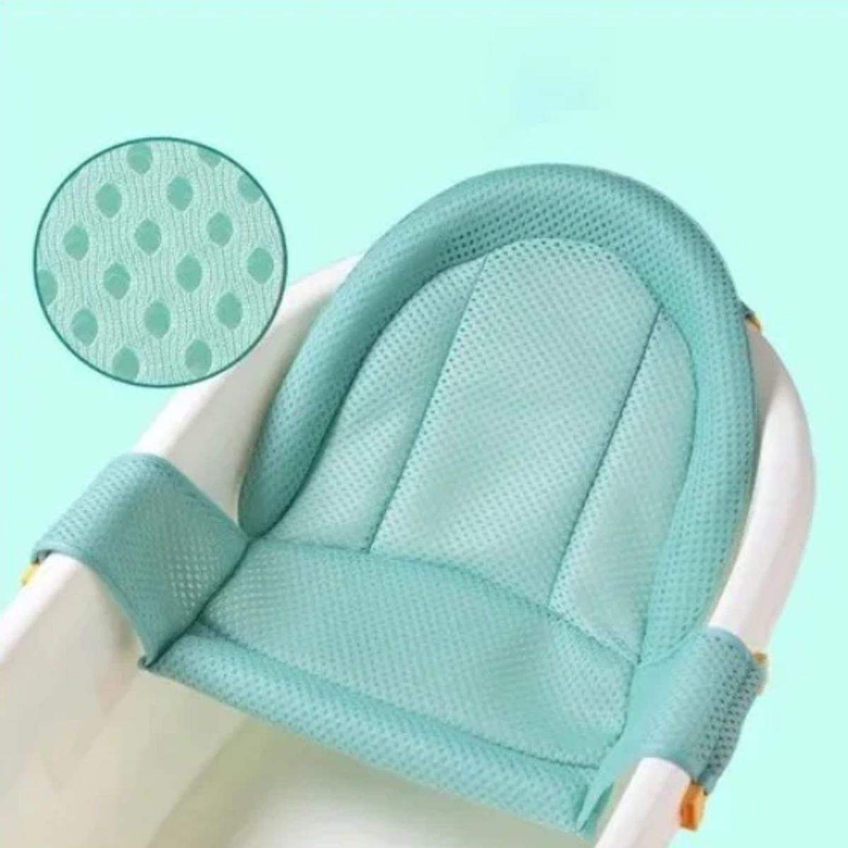 GENERICO - Hamaca Malla De Tina Ducha Bañera Para Bebé Red De Baño AZUL