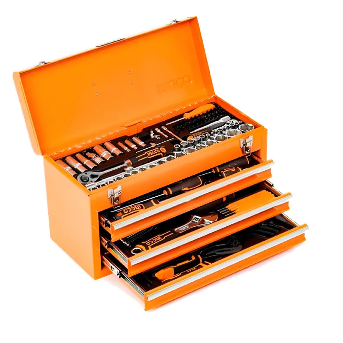 INGCO - Set De Herramientas Ingco 132 Piezas Dados Un Cuarto Y Media +caja
