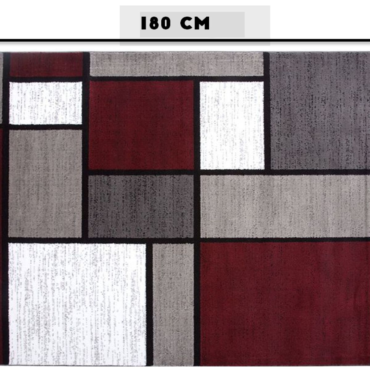 GENERICO - ALFOMBRA DE PASILLO 60X180 CM CUADRO BURDEO ELEGANTE DECORATIVO WM