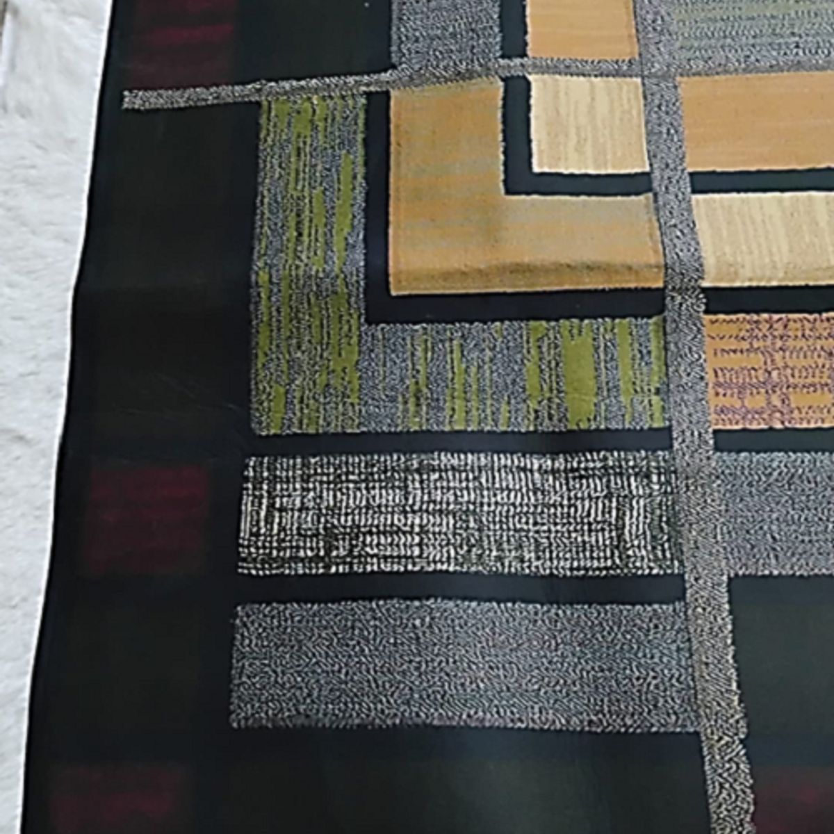 GENERICO - ALFOMBRA DE PASILLO 180X60 CM ESPIRAL VERDE  MODERNA ELEGANTE DECORATIVA WM