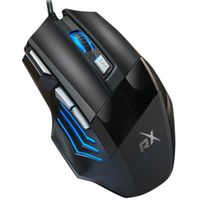 Mouse Ergonomico RX-0047 RGB - 7 Botones - 2400 DPI