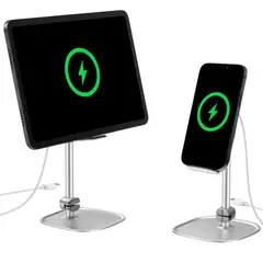 BASEUS - Soporte Smartphone y Tablet Desk con Carga Inalámbrica 15W