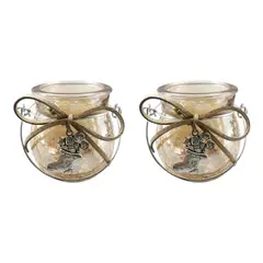 HERRERA MAISON - Pack X2 Candelabro Navidad Gold 7 CM Bota