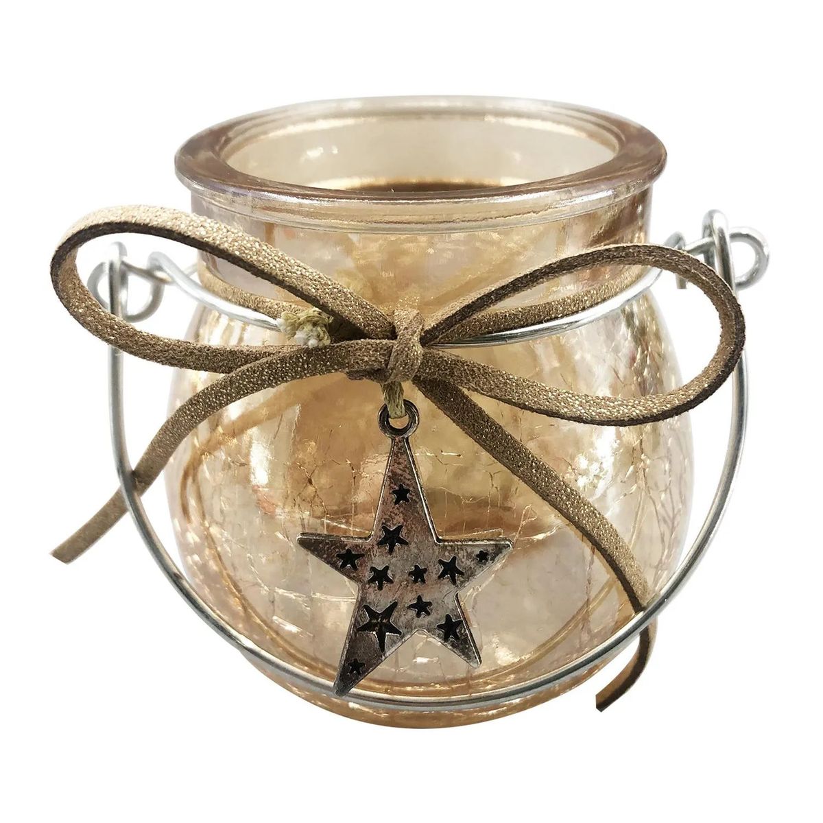 HERRERA MAISON - Pack X2 Candelabro Navidad Gold 7 CM Estrella