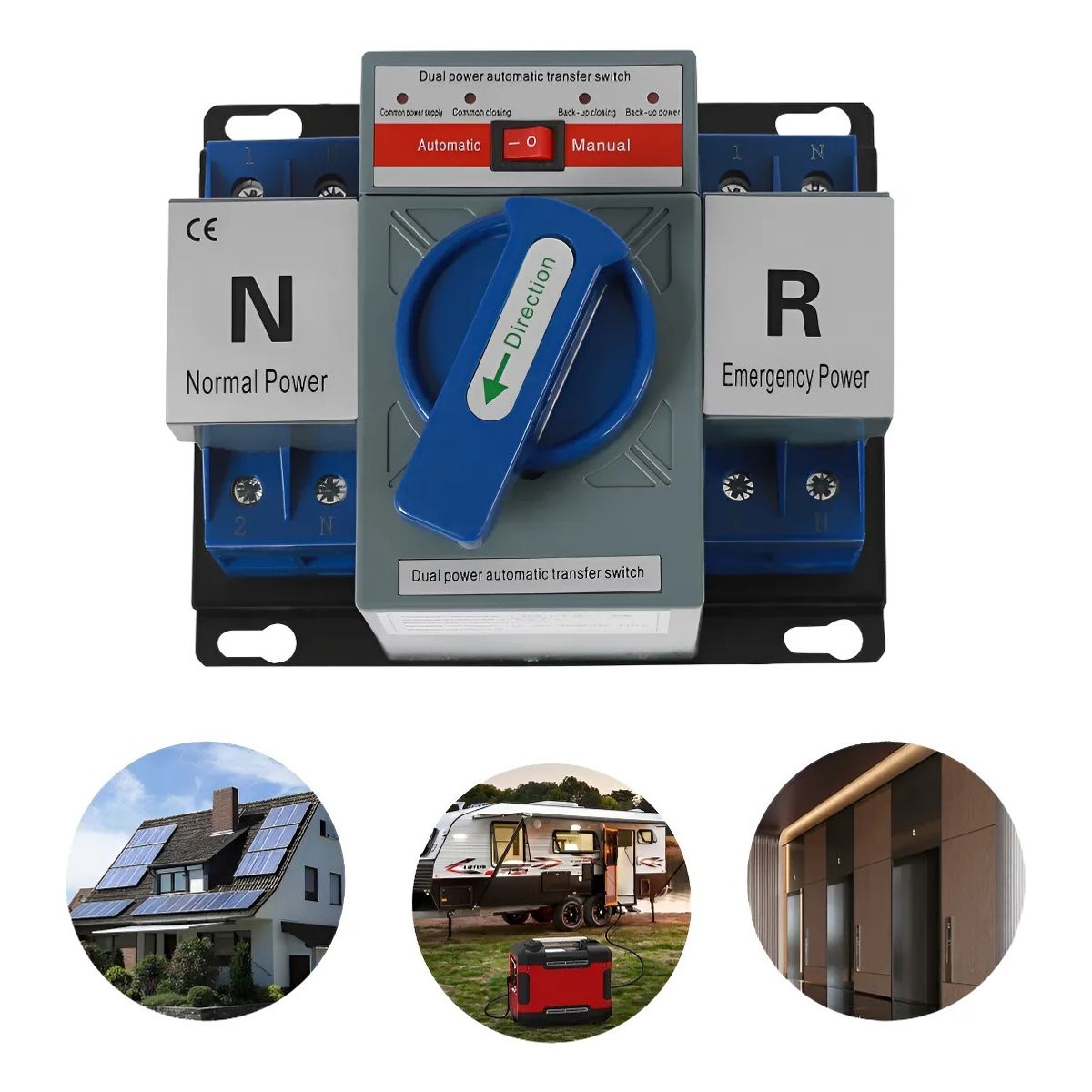 GENERICO - Switch Interruptor Transferencia Automatica 63a Ats 220v Mcb