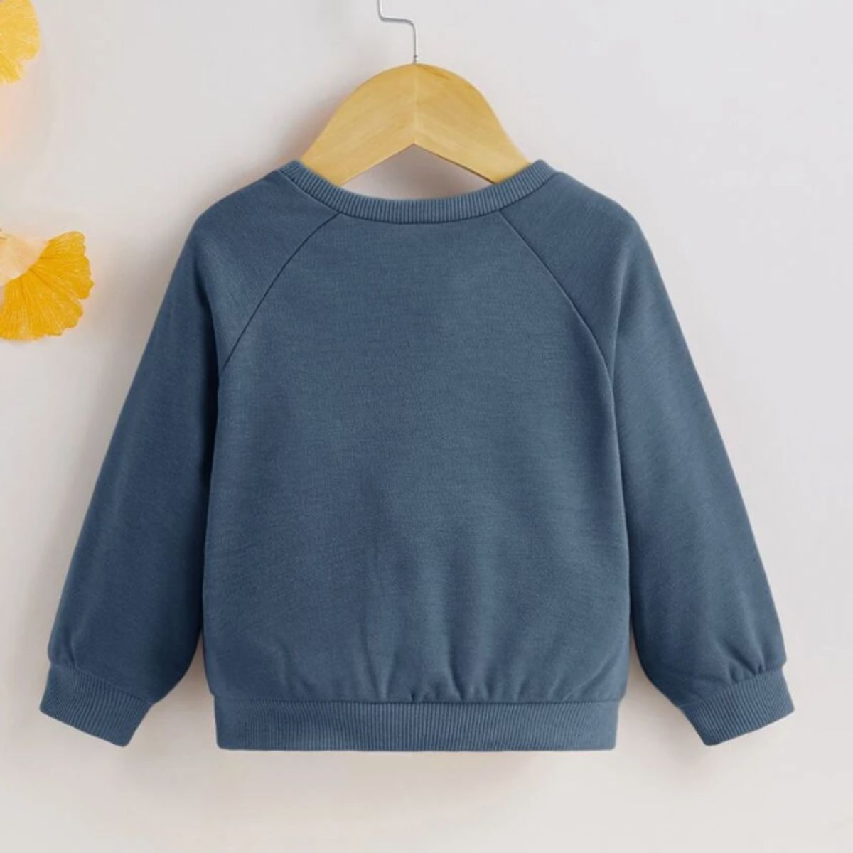 KIRAMA CLOTHING STORE - Sudadera neblina azul unisex con manga raglán