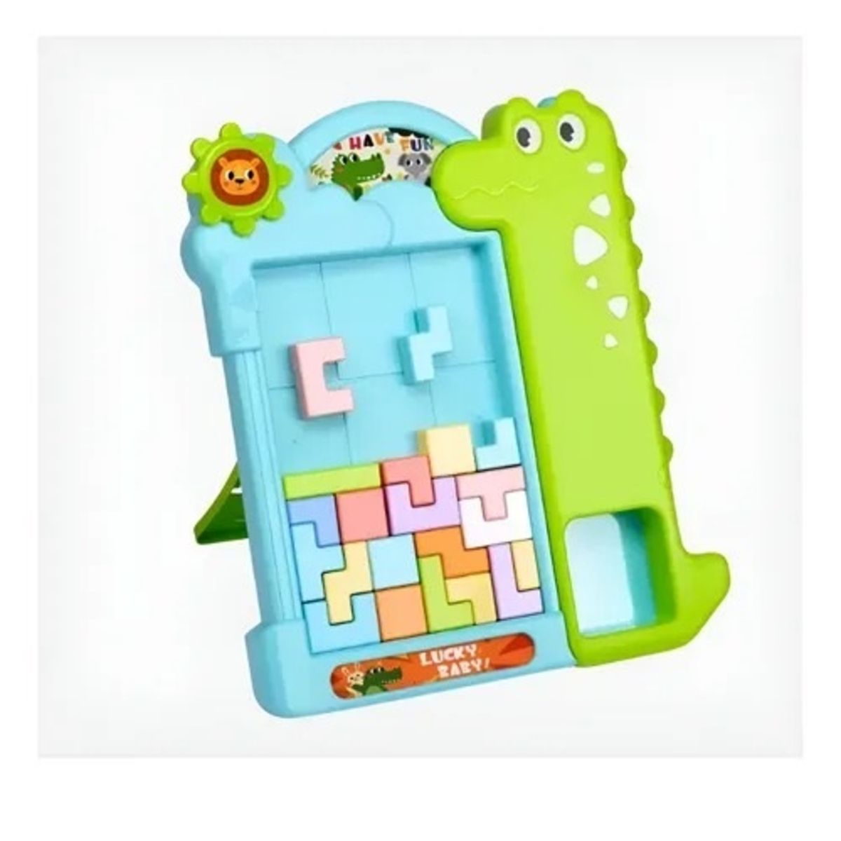 GENERICO - TETRIS DINOSAURIO VERDE