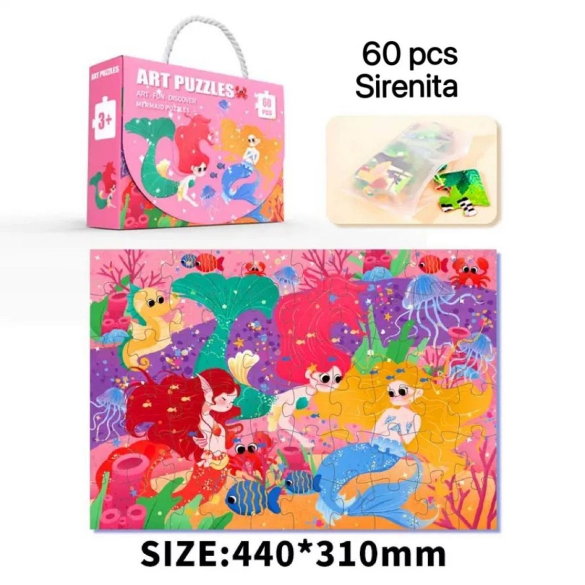 GENERICO - PUZZLE 60 PIEZAS SIRENA