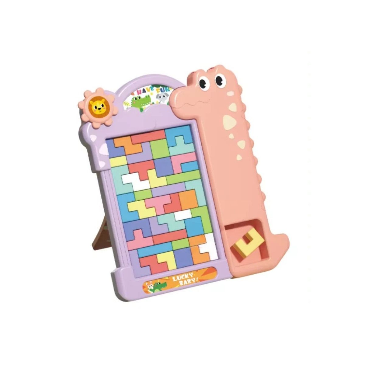GENERICO - TETRIS DINOSAURIO ROSADO