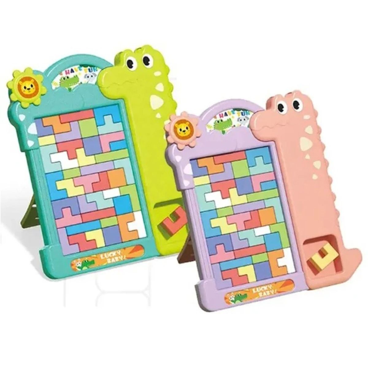 GENERICO - TETRIS DINOSAURIO VERDE