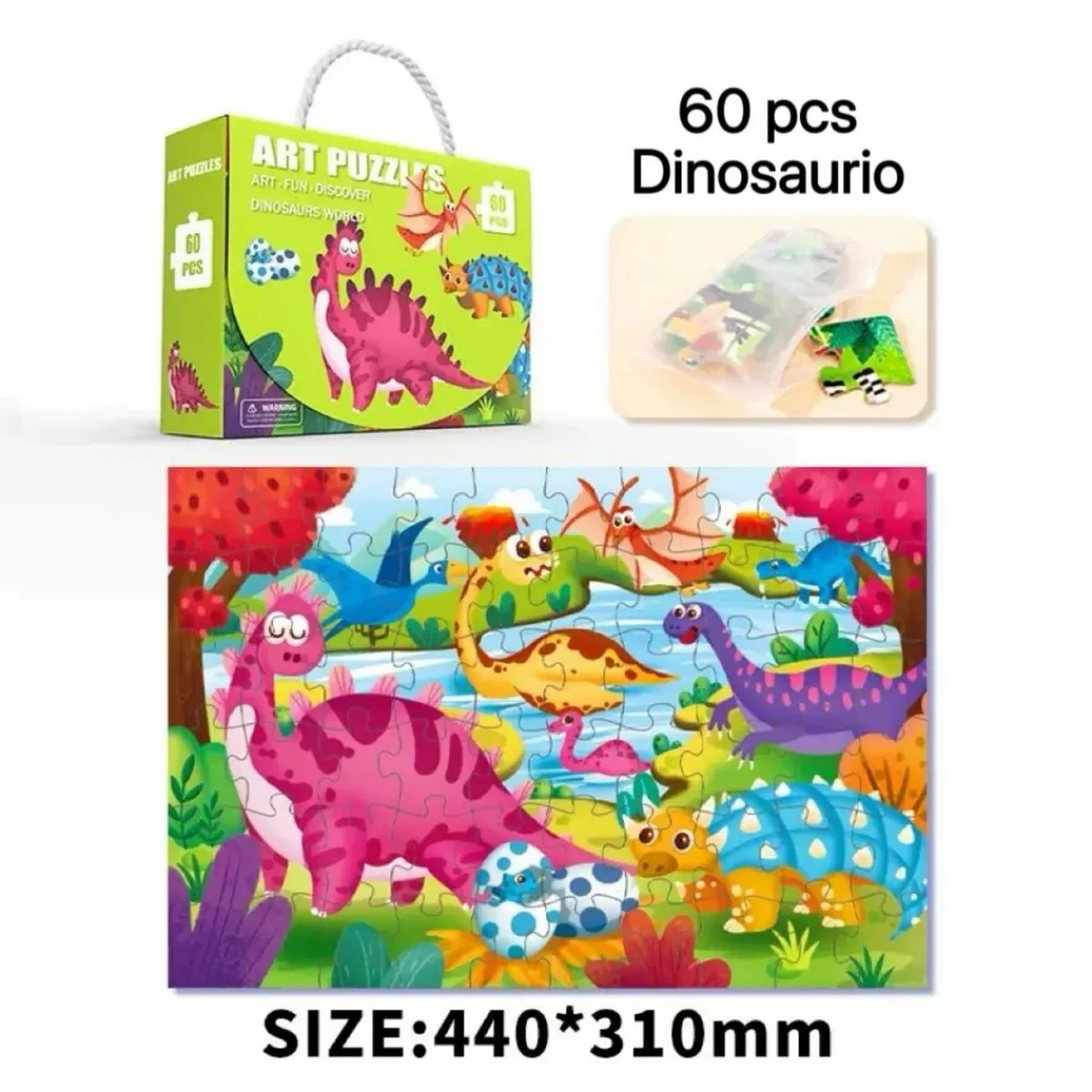 GENERICO - PUZZLE 60 PIEZAS DINOSAURIO