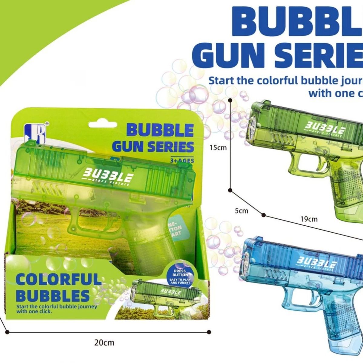 GENERICO - PISTOLA BURBUJA 6 HORIFICIOS