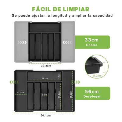 Imagen 2 del producto Organizador Cubiertos Expandible,cubertero 8 Compartimentos