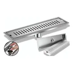 GENERICO - Rejilla De Cubierta Drenaje Piso Ducha Acero Inoxid 10×50cm