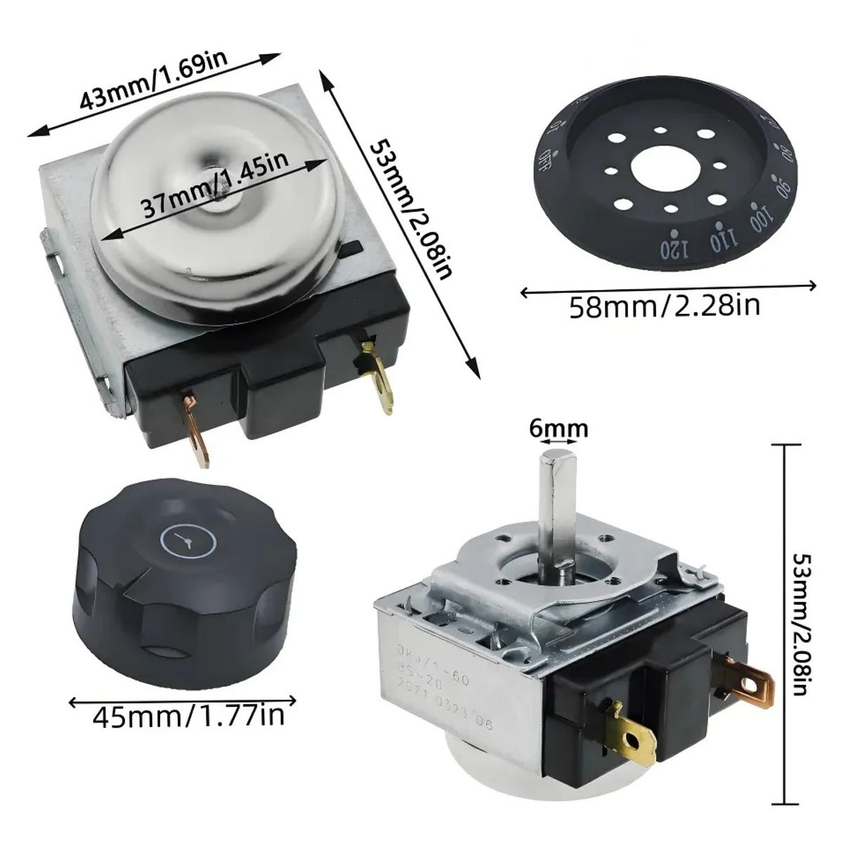 GENERICO - 120 Minutos Interruptor Temporizador Para Horno Eléctricos