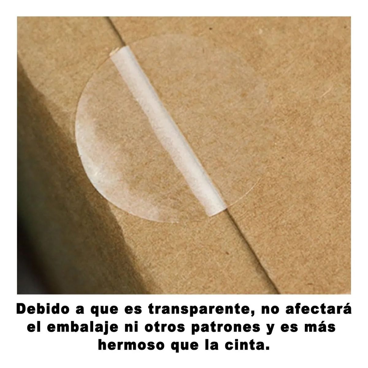 GENERICO - Etiqueta Adhesiva Circulo 40mm Transparente Rollo 1000 Etiq