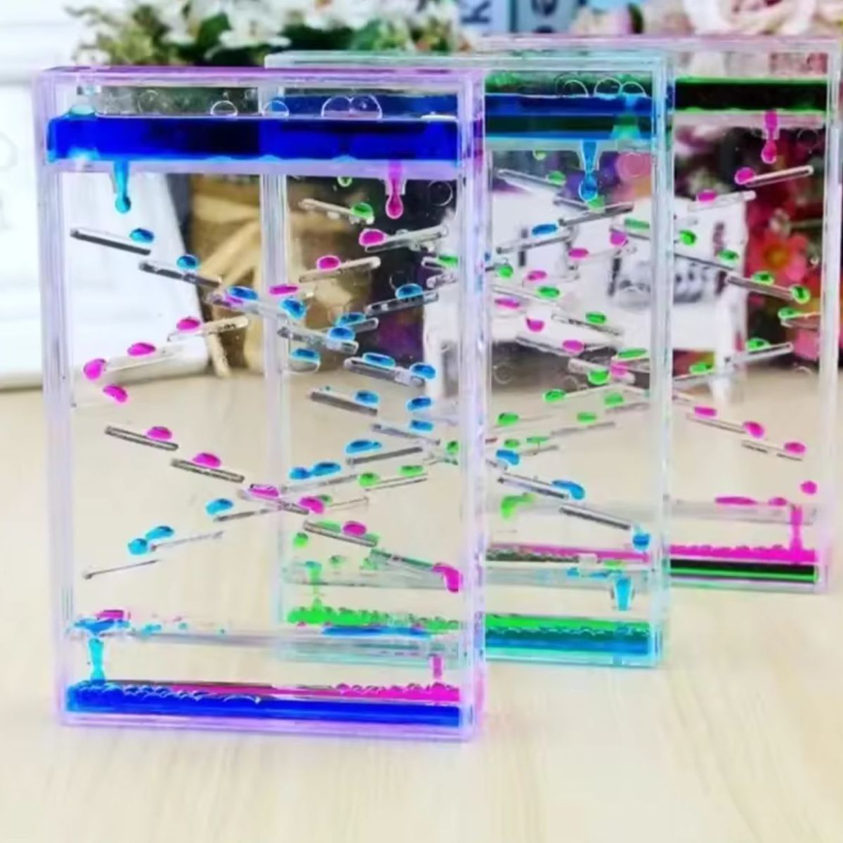 GENERICO - Reloj De Arena Tipo Con Aceite Color En Agua Sensorial