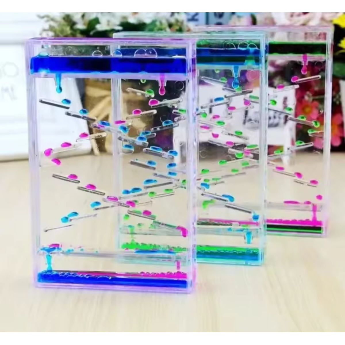 GENERICO - Reloj De Arena Tipo Con Aceite Color En Agua Sensorial