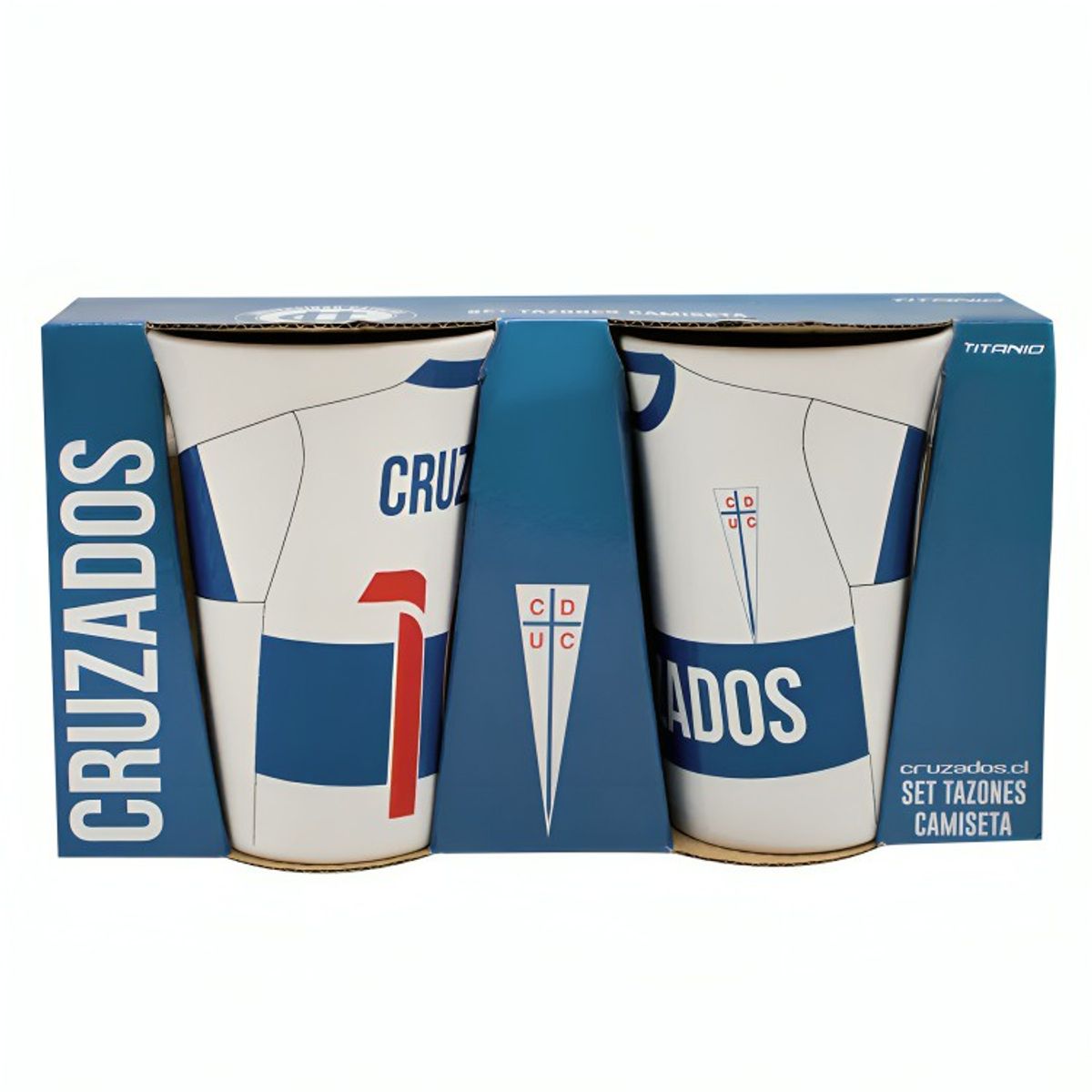 PONTIFICIA UNIVERSIDAD CATOLICA DE CHILE - SET 2 TAZONES 350ML UNIVERSIDAD CATOLICA