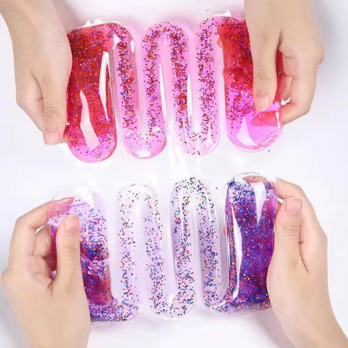 GENERICO - Juguete Sensorial Blando Con Purpurina Autismo Tdah