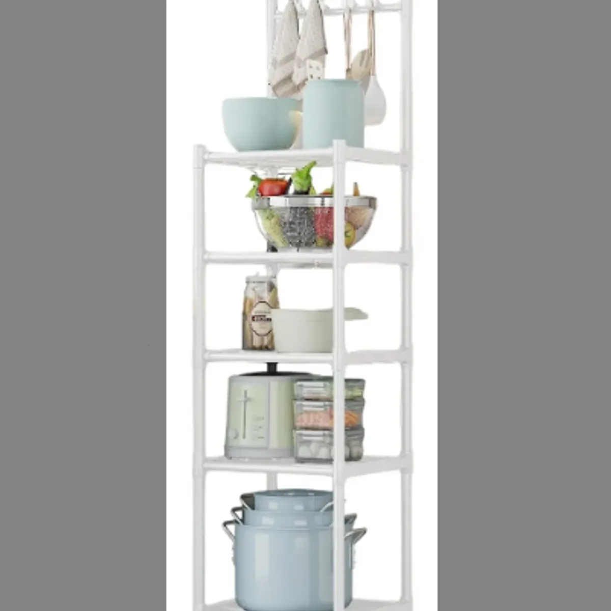 GENERICO - Estante Rack 5 Niveles Multifuncional P/ Cocina Baño Jardín