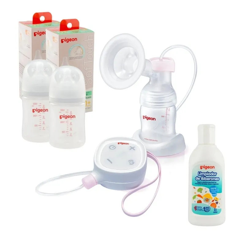 PIGEON - Pack Pigeon extractor+2 mamaderas+líquido limpiado