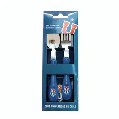 U DE CHILE - SET CUBIERTOS UNIVERSIDAD DE CHILE