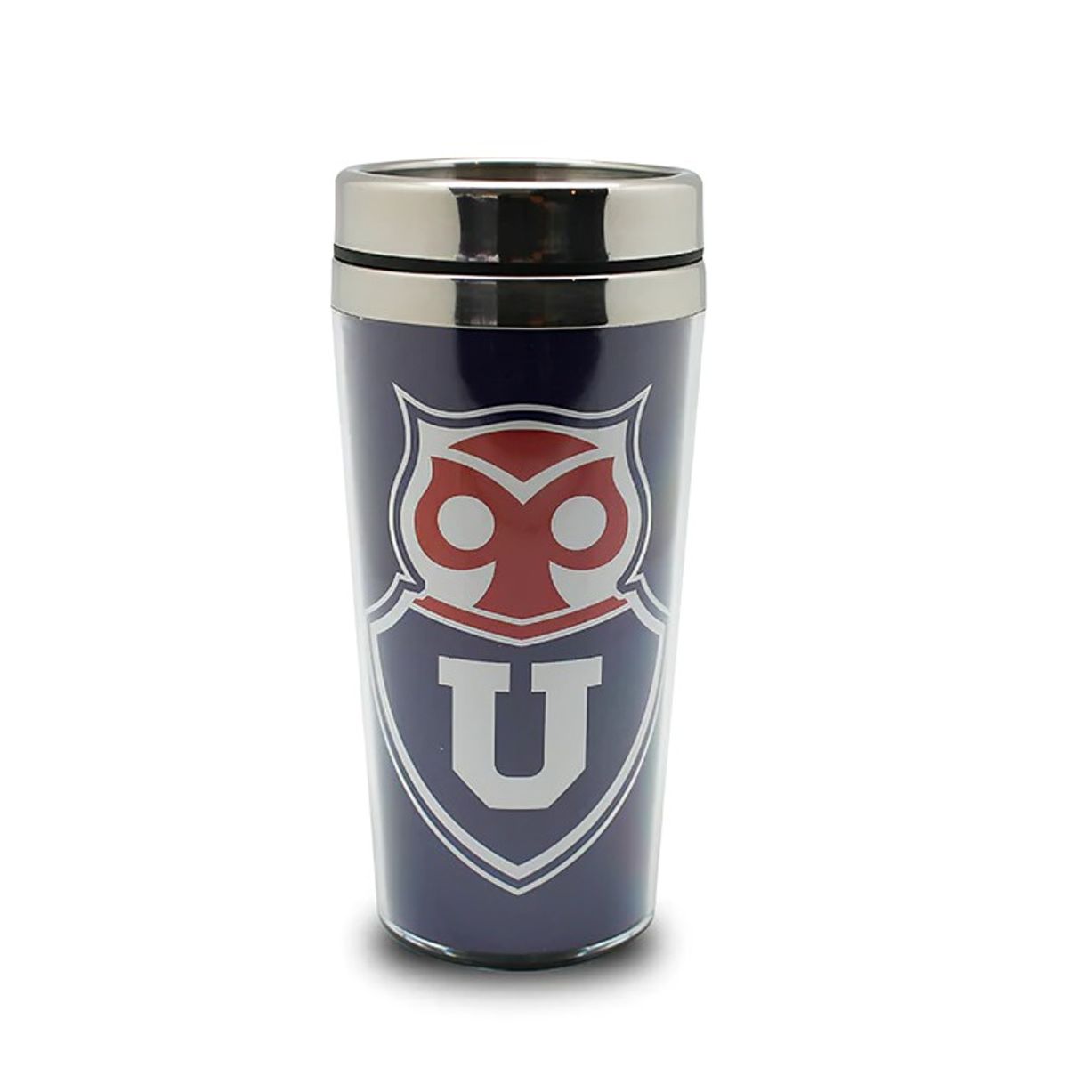 U DE CHILE - MUG TERMICO LOGO PLATEADO U DE CHILE