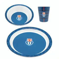 U DE CHILE - SET DESAYUNO MELAMINA UNIVERSIDAD DE CHILE