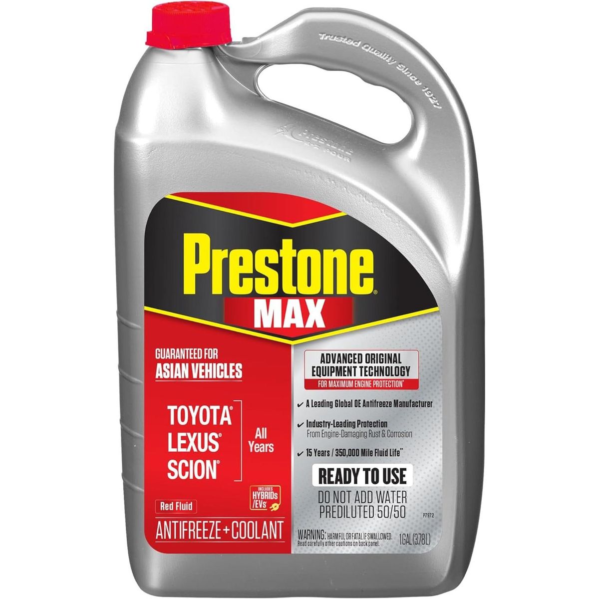 PRESTONE - Refrigerante Anticongelante Coolant Max Asian Rojo Prestone