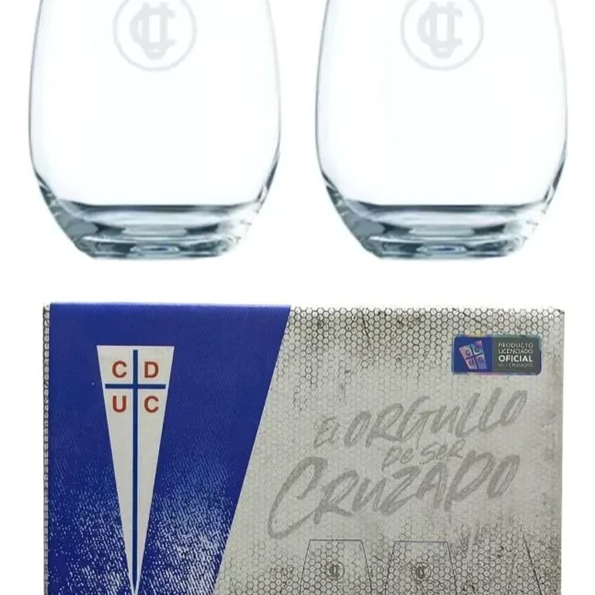 PONTIFICIA UNIVERSIDAD CATOLICA DE CHILE - SET 2 VASOS UNIVERSIDAD CATOLICA